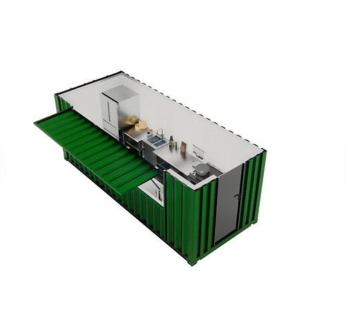 Contenedor Gastronómico 20 pies HC – Cocina Móvil Aislada, Volet de 4 m & Plug‑&‑Play - Imagen 7