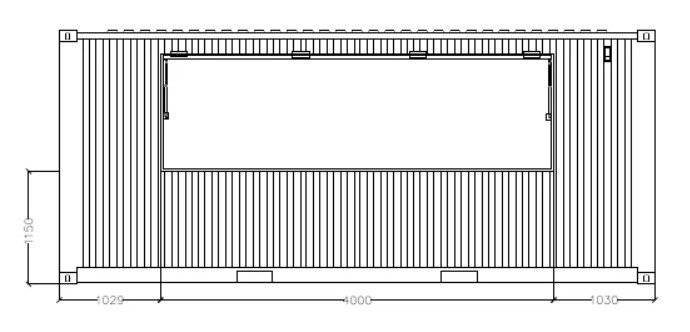 Contenedor Gastronómico 20 pies HC – Cocina Móvil Aislada, Volet de 4 m & Plug‑&‑Play - Imagen 3