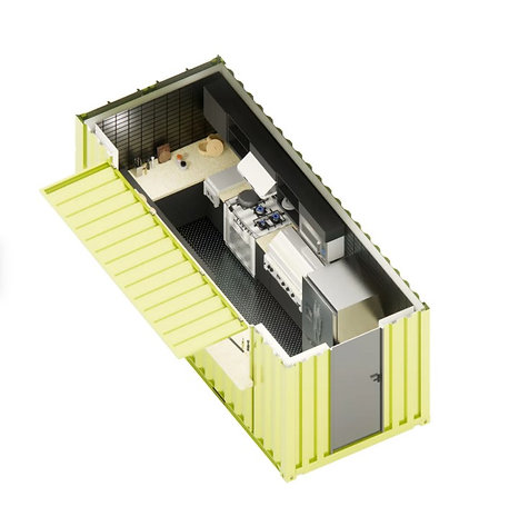 Contenedor Gastronómico 20 pies HC – Cocina Móvil Aislada, Volet de 4 m & Plug‑&‑Play - Imagen 8