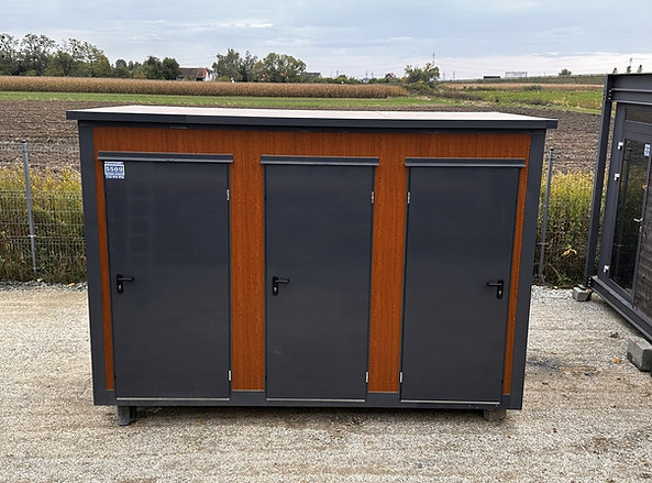 Contenedor Sanitario 3 Cabinas – WC