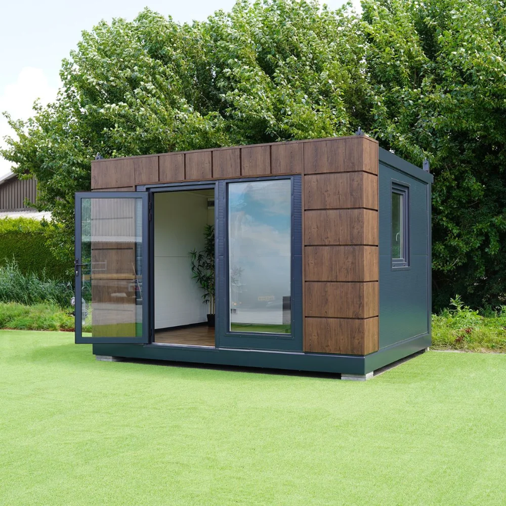 Contenedor Helsinki de 4,80 x 3,50 metros. Ideal como bungalow deportivo, taller, oficina de producción, oficina adicional, oficina de ventas o sala de reuniones. - Imagen 3