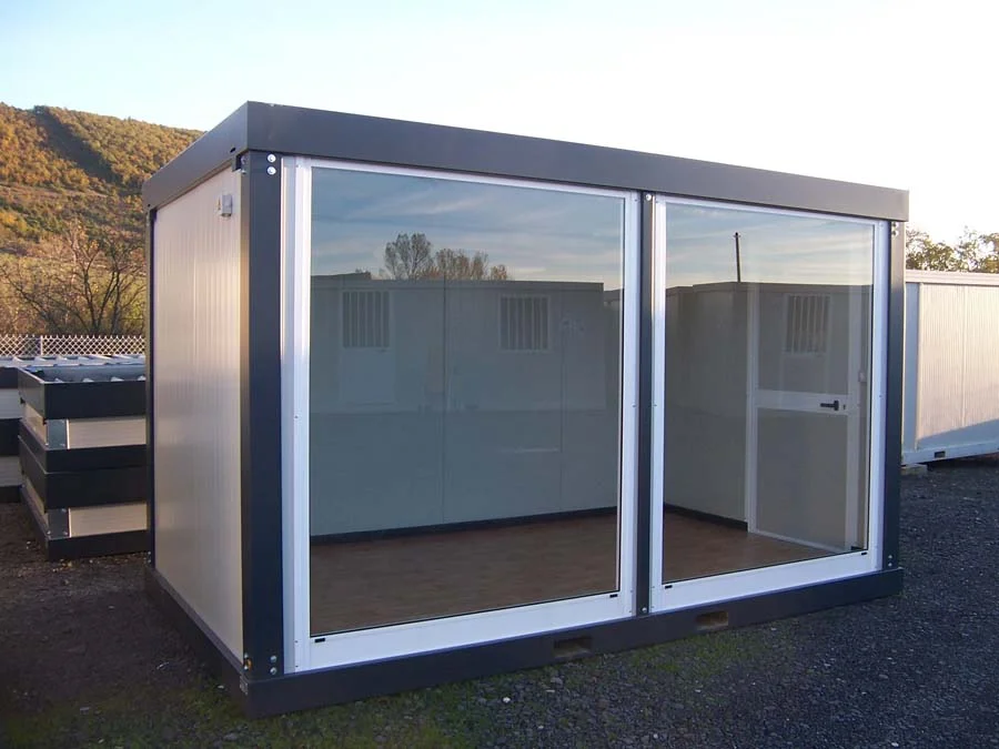 Contenedor Helsinki de 4,8 x 3,5 metros. Ideal como bungalow deportivo, taller, oficina de producción, oficina adicional, oficina de ventas o sala de reuniones. - Imagen 7