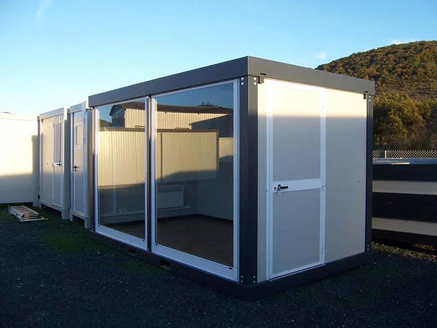 Contenedor Helsinki de 4,8 x 3,5 metros. Ideal como bungalow deportivo, taller, oficina de producción, oficina adicional, oficina de ventas o sala de reuniones. - Imagen 5